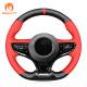 Hand Stitching Customized New Design Soft Faux PU artificial  Leather Steering Wheel Cover for BYD Seal 2023-2024