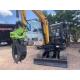 Antiwear Sturdy Hydraulic Log Grapple Q355B Material For 3-5T Excavator