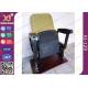 Fixed Leg Foldable Movie Theater Seats With Writing Table , Plastic Church Chairs