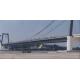 Permanent Deck Steel Cable Suspension Bridge With Steel Truss