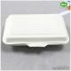 1000ml Sugarcane Pulp 2- Compartments Hinged Lid Lunch Box-Heavy-Duty Compostable Clamshell Take Out Food Containers