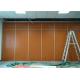 noise reducing Operable Wall Partitions Foldable Wooden Partition 65mm Thickness
