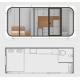 Portable Apple Home Pod Shaped Container Cabin House Modern Design Style Villa Sale