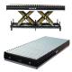 Roller Top Hydraulic Scissor Lift Tables With Double Scissor Heavy Duty 4500 Kgs For Conveyor