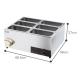 Stainless Steel 6-Pan Electric Bain Marie Buffet Warmer for Food Service Industry