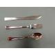 Rose Gold Plastic Utensils For Restaurant Party Picnic,Wholesale Dinner Disposable Plastic Knife,Fork,Spoon