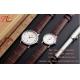 PU leather strap for couple watch with alloy case and color  band  dial customized