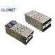 Multiple Ports 10G SFP Solutions GLGNET 2 X 2 SFP Plus Cage With Inner Outer Light Pipes
