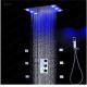 LED Lighting Bathroom Shower Heads And Faucets With Thermostatic Mixer Massage Jets