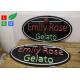 Exterior Customized LED Neon Signs 3D Letters For Ice Cream Shop