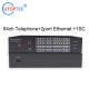 64ch fxs/fxo phone mux telephone over fiber multiplexer voice extender with 2port Ethernet