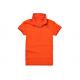 Short Sleeve Cotton Polo Shirts , Corporate Polo Shirt Design Double Layer