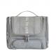 Gray Hanging Cosmetic Bag Makeup Organizer Travel Kit With Hook Bathroom Accessories
