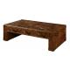 Office Vintage Style Side Coffee Table Full Genuine Leather 1.5M Length 0.595CBM Volume