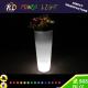 Garden Furniture PE material LED Flower Pot for decoration