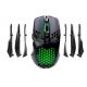 Adjustable 8000DPI in 5 Levels Keyboards Mouse Combos 58g 128*78*42MM 9D Ergonomic Design 8M Micro Movements RGB Lighting for FPS and MMORPG Players