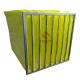 Galvanized Steel Synthetic Media G4 8 Pockets Hepa Filtration Systems Green