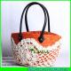 LUDA fashion straw beach bag crochet wheat straw beach tote bag