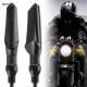 Motorcycle LED Turn Signals Waterproof 2 Pieces Mini Running Light Indicators Flowing IP67