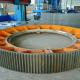 Large diameter casting steel ring gear for ball mill/rotary kiln