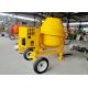 Portable Mini Concrete Mixer 300/350/400/450L Concrete Mixer Diesel / Gasline / Electric Engine Color Yellow