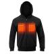 Black High Visibility Electric Heated Jacket Polyester S-3XL