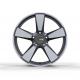 Porsche 19x8.5 Custom Forged Wheels Diamond Cutting Dark Gunmetal Grey