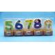 Lovely 0-9 Number Birthday Candles Set With Glitter Decoration Smokeless