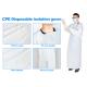 Disposable Medical Operation Isolation Gown Back Coverall with Long Sleeve