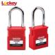 Upgrade 38mm Steel Shackle Long Shaft Padlock OEM Nylon Body Loto Locks