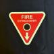 Photoluminescent Fire Extinguisher Signs With Down Arrow Glow In The Dark