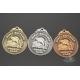 Custom Engraved 2D Model Medals Antique Gold / Silver / Copper Plating