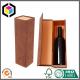CMYK Full Color Printing Collapsible Wine Box; Folding Cardboard Paper Gift Box