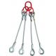 GB/T 16762  Four Leg Wire Rope Sling , 32mm Galvanized Cable Sling With Loops