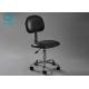 PU Leather ESD Cleanroom Chairs With Plastic Armrest