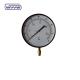 Black Steel Precision Test Pressure Gauge 150mm Bottom Connection High Accuracy