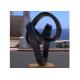 Custom Painted Metal Art Stainless Steel Abstract Twisted Sculpture for Outdoor