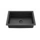 Dual Mount Black Single Bowl  Composite Granite/Quartz Kitchen Sink