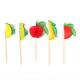FSC 10cm Disposable Fruit Decorative Bamboo Food Picks Skewers For Cocktail Party