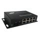 8 Port Gigabit Fiber Media Converter with 1 Fiber and 8 Ethernet Ports