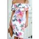 Bodice One Shoulder Tube Dress Print Ladies One Shoulder Dress Slim Fit