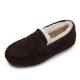 Warm Low Heel Round Toe Velvet Cotton Plush One Step Shoes for Commuter