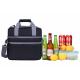 Fashionable Insulated Beach Tote Cooler Bag / Insulated Bottle Cool Bag For Vacation