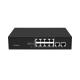 8 Port Fast Ethernet CCTV POE Switch With 2 Gigabit Copper Uplink PoE Af/At 120W Budget