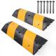 Large Heavy Duty Rubber Speed Bumps 2 Pack 2 Channel 22000lbs Load Capacity 40 Long Reductores Velocidad With 6 Bolt