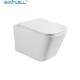 Sanitwell SWJ0525 Bathroom wc white toilet bowl rimless flush