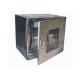 Stainless Steel 304 Cabinet Static Laboratory Cleanroom Transfer Window With UV Light