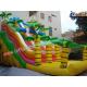 PVC Tarpaulin Giant Dinosaur PVC Dry Commercial Inflatable Slide With Customised