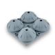 Durable Cocktails Ball Spherical Ice Cube Tray 4 Cavity Grey Green Color