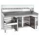 Salad Bar Counter Design Counter Chiller Pizza Display/Bar Preparation Sandwich Table Kitchen Refrigeration Equipment